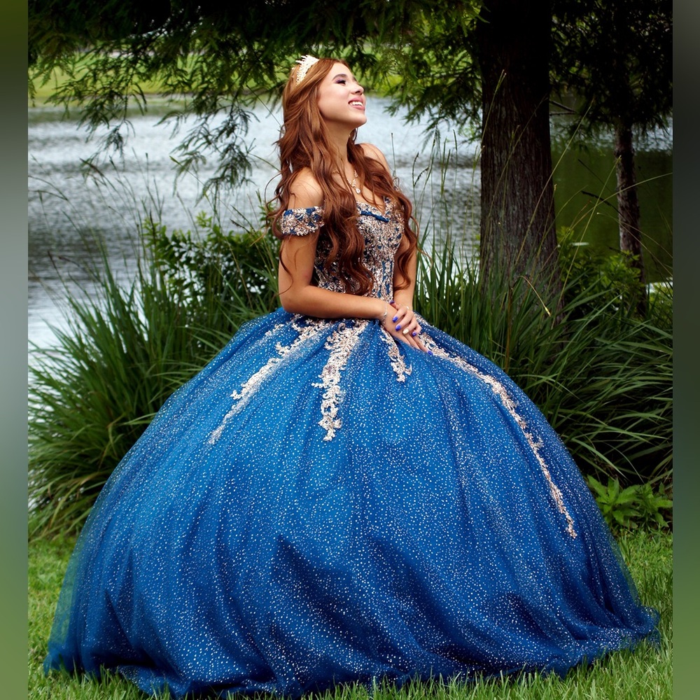 Royal blue xv dress